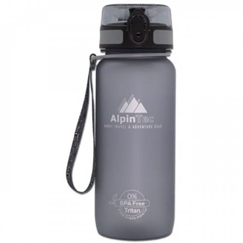 AlpinTec Water Canteen Trek 650Ml Grey Bra Free T-750GY 4891327807504