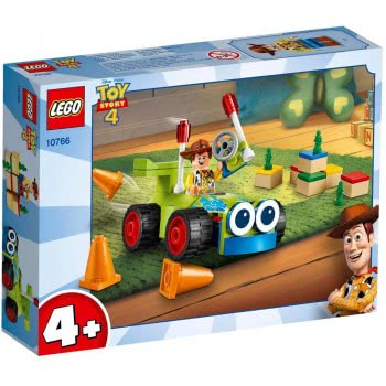 LEGO Juniors Disney Pixar Toy Story 4 Γούντι Και Αγωνιστικό Αυτοκίνητο 10766 5702016367713