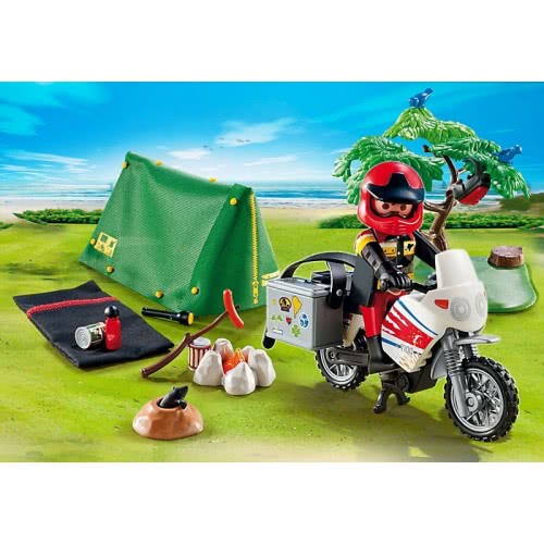 Playmobil Μοτοσικλέτα & Σκηνή Camping 5438 4008789054388