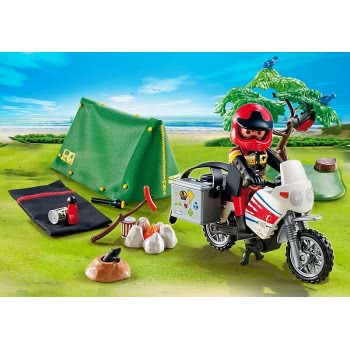 Playmobil Μοτοσικλέτα & Σκηνή Camping 5438 4008789054388