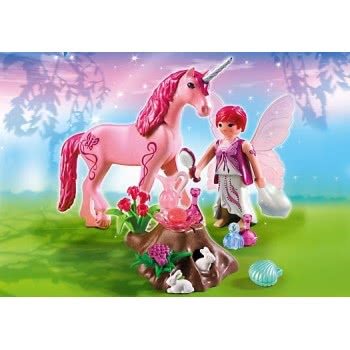 Playmobil Νεράιδα Του Κοχυλιού Με Μονόκερο Τριανταφυλλένια 5443 4008789054432