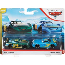 Mattel Disney/Pixar Cars 3 Hit And Run Die-Cast Set Of 2 Herb Curbler And Michael Rotor DXV99 / GLR94 887961848717