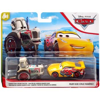 Mattel Disney/Pixar Cars 3 Αυτοκινητάκια Σετ Των 2 Bumper Save Racing Tractor And Rust-Eze Ramirez DXV99 / GCK20 887961728842