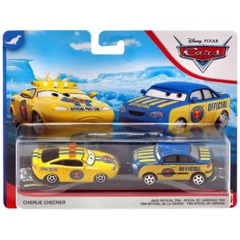 Mattel Disney/Pixar Cars Charlie Checker & Race Official Tom Vehicle 2-Pack DXV99 / GCK12 887961728880