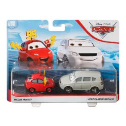 Mattel Disney Pixar Cars Maddy Mcgear And Melissa Bernabrake 2-Pack Vehicle Set DXV99 / GCK23 887961728972