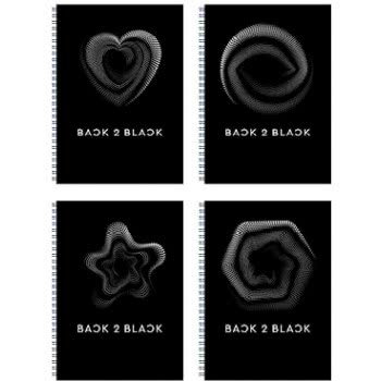 A&G PAPER Back To Black Τετράδιο Σπιράλ B5 17Χ24 Εκ. 3 Θεμάτων - 5 Σχέδια 32086 5203296320868