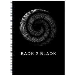 A&G PAPER Back To Black Spiral Notebook A4 21X29.7 Cm 1 Subject - 5 Designs 32089 5203296320899
