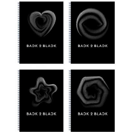 A&G PAPER Back To Black Τετράδιο Σπιράλ A4 21X29.7 Εκ. 1 Θεμάτων - 5 Σχέδια 32089 5203296320899