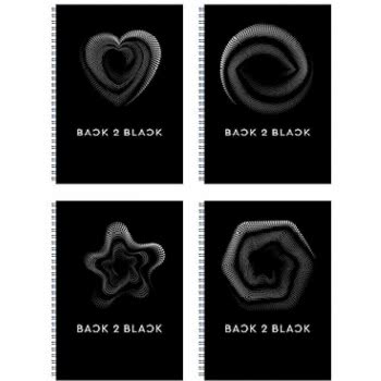 A&G PAPER Back To Black Τετράδιο Σπιράλ B5 17X24 Εκ. 1 Θεμάτων - 5 Σχέδια 32084 5203296320844