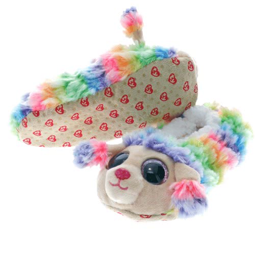 ty Beanie Boos Fashion Slipper Socks Rainbow Poodle - Medium 1607-95399 / 1-3 008421953356