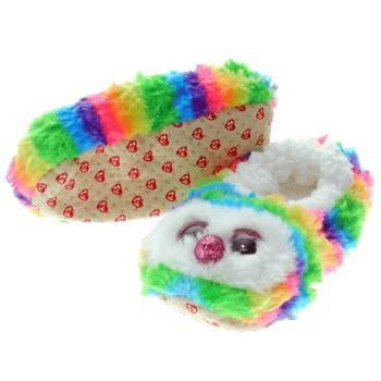 ty Beanie Boos Fashion Slipper Socks Owen Owl - Medium 1607-95399 / 5-3 008421953332