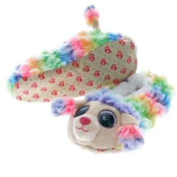ty Beanie Boos Fashion Παντόφλες Σοσόνια Rainbow Poodle - Large 1607-95399 / 1-2 008421953653