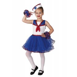 CLOWN Carnaval Costume Navy Ballerina Size 06 103506 5203359001222