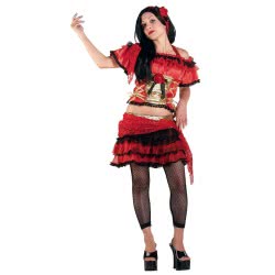 CLOWN Carnaval Costume Spanish Girl Size Os 71464 5203359714641