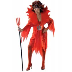 CLOWN Carnaval Costume Devil Woman Size Os 80295 5203359802959