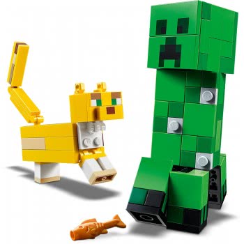 LEGO Minecraft Creeper Bigfig With Ocelot 21156 5702016618235