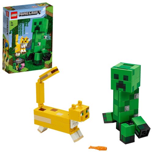LEGO Minecraft Creeper Bigfig With Ocelot 21156 5702016618235