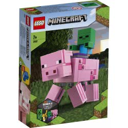 LEGO Minecraft Bigfig Γουρούνι Με Μωρό Ζόμπι 21157 5702016618242