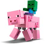 LEGO Minecraft Bigfig Γουρούνι Με Μωρό Ζόμπι 21157 5702016618242
