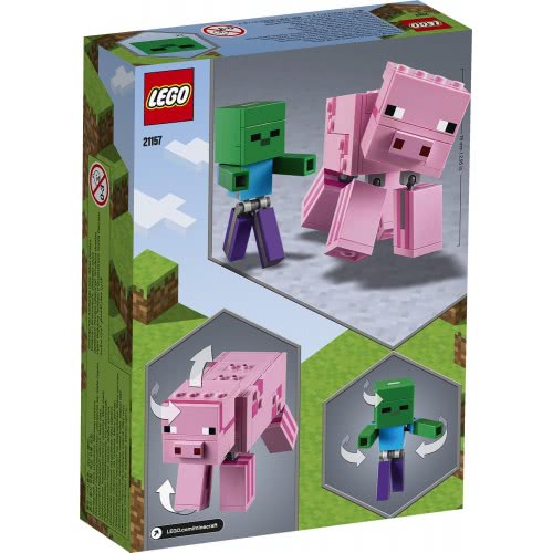 LEGO Minecraft Pig Bigfig With Baby Zombie 21157 5702016618242