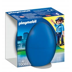 Playmobil Easter Eggs Αστυνομικός Με Σκύλο 70085 4008789700858