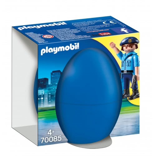 Playmobil Easter Eggs Αστυνομικός Με Σκύλο 70085 4008789700858