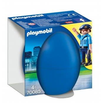 Playmobil Easter Eggs Αστυνομικός Με Σκύλο 70085 4008789700858