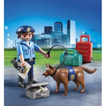 Playmobil Easter Eggs Αστυνομικός Με Σκύλο 70085 4008789700858