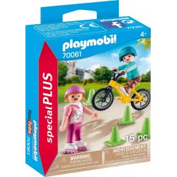 Playmobil Special Plus Children With Skates And Bike 70061 4008789700612