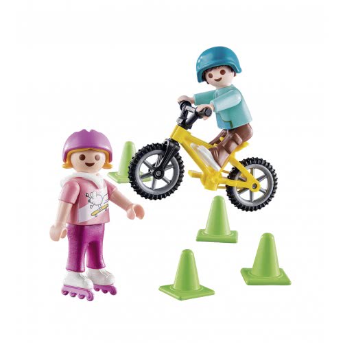 Playmobil Special Plus Children With Skates And Bike 70061 4008789700612