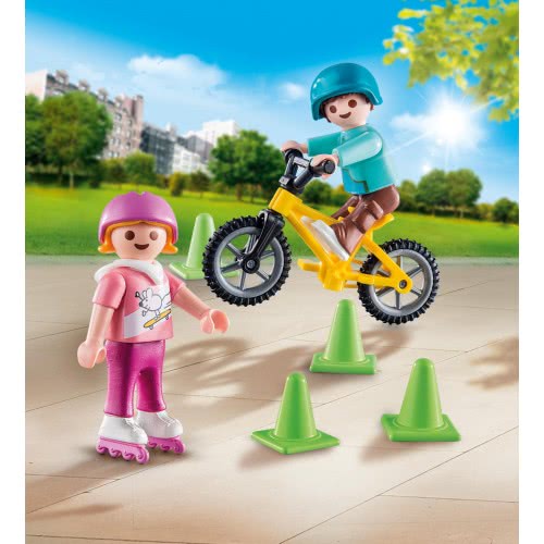 Playmobil Special Plus Children With Skates And Bike 70061 4008789700612