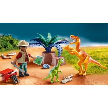 Playmobil Dinos Maxi Βαλιτσάκι Εξερευνητής Και Δεινόσαυροι 70108 4008789701084
