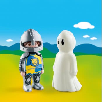 Playmobil 1.2.3 Knight With Ghost 70128 4008789701282
