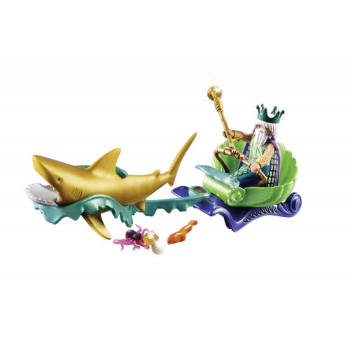 Playmobil Magic Βασιλιάς Της Θάλασσας Με Άμαξα Καρχαρία 70097 4008789700971