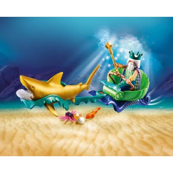 Playmobil Magic Βασιλιάς Της Θάλασσας Με Άμαξα Καρχαρία 70097 4008789700971
