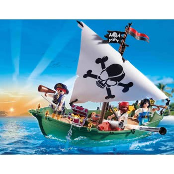 Playmobil Pirates Πειρατικό Πλοιάριο Με Υποβρύχιο Μοτέρ 70151 4008789701510