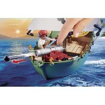 Playmobil Pirates Πειρατικό Πλοιάριο Με Υποβρύχιο Μοτέρ 70151 4008789701510