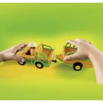 Playmobil 1.2.3 Zoo Vehicle With Rhinoceros 70182 4008789701824