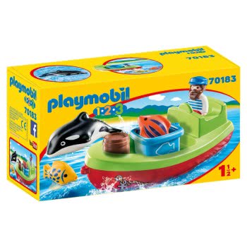 Playmobil 1.2.3 Αλιευτικό Σκάφος 70183 4008789701831