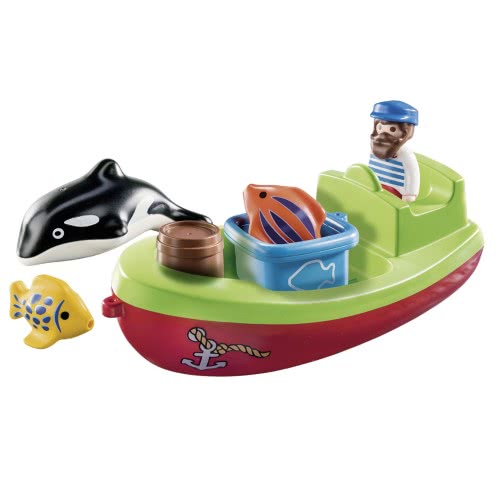 Playmobil 1.2.3 Αλιευτικό Σκάφος 70183 4008789701831