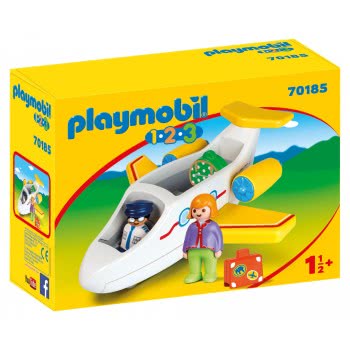 Playmobil 1.2.3 Plane With Passenger 70185 4008789701855