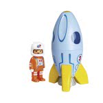 Playmobil 1.2.3 Αστροναύτης Με Πύραυλο 70186 4008789701862