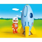 Playmobil 1.2.3 Astronaut With Rocket 70186 4008789701862