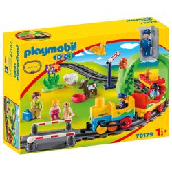 Playmobil Σετ Τρένου 1.2.3 Με Ζωάκια Και Επιβάτες 70179 4008789701794