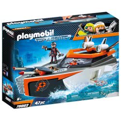 Playmobil Top Agents Κατασκοπευτικό Σκάφος Της Spy Team 70002 4008789700025