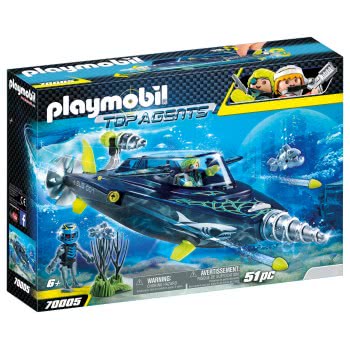 Playmobil Top Agents Σκάφος Υποβρύχιων Καταστροφών Της SHARK Team 70005 4008789700056