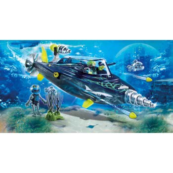 Playmobil Top Agents Σκάφος Υποβρύχιων Καταστροφών Της SHARK Team 70005 4008789700056