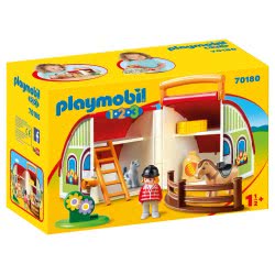 Playmobil Αχυρώνας-Βαλιτσάκι 1.2.3 70180 4008789701800