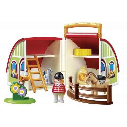 Playmobil Αχυρώνας-Βαλιτσάκι 1.2.3 70180 4008789701800
