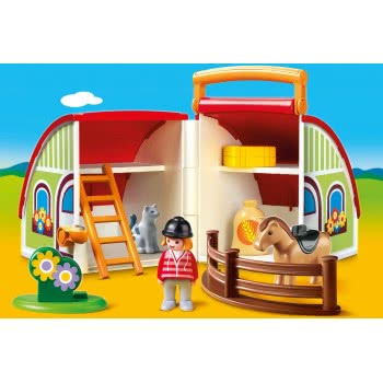 Playmobil Αχυρώνας-Βαλιτσάκι 1.2.3 70180 4008789701800